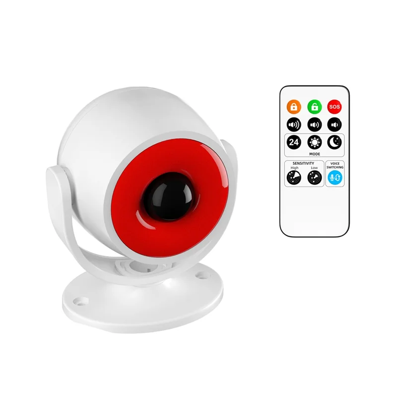 A41Z-صوت داخلي وضوء إنذار بالأشعة تحت الحمراء جسم الإنسان التعريفي إنذار مضاد للسرقة الأشعة تحت الحمراء للتحكم عن بعد