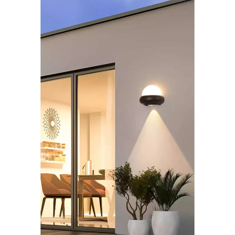 Wholesale Outdoor Double Head Garden Wall Light Polycarbonate LED Modern Simple Corridor Building Decoration Light