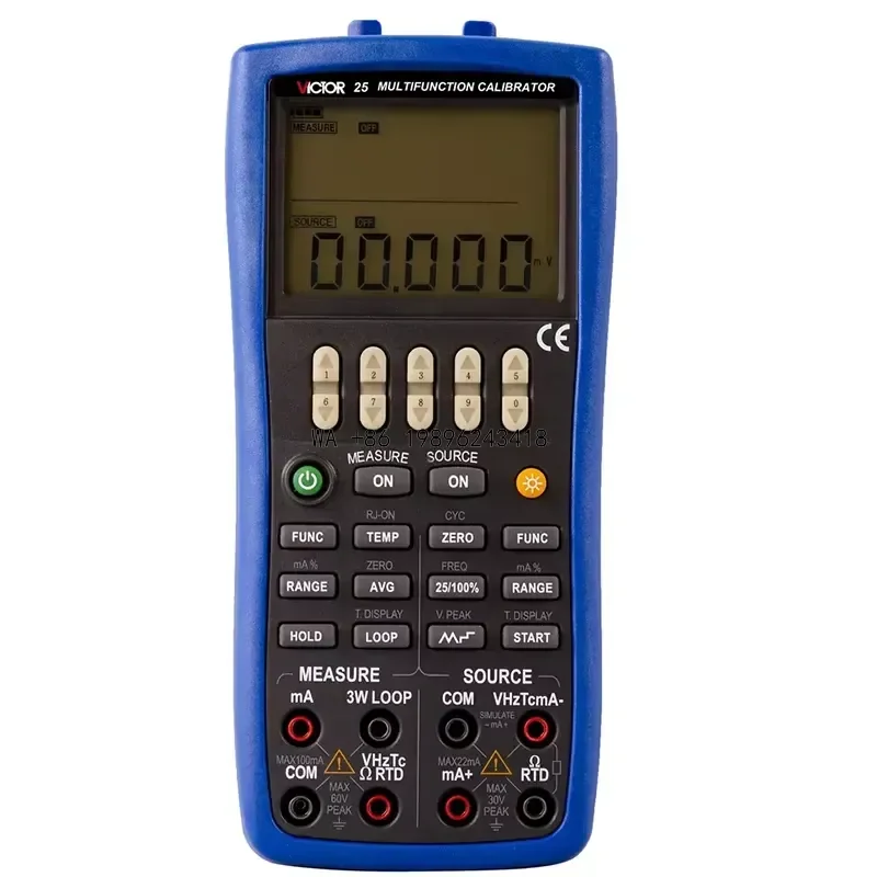 Wmwmnu for VICTOR 25 Multifunction Process Calibrator Two Independent Channels For Input And Output