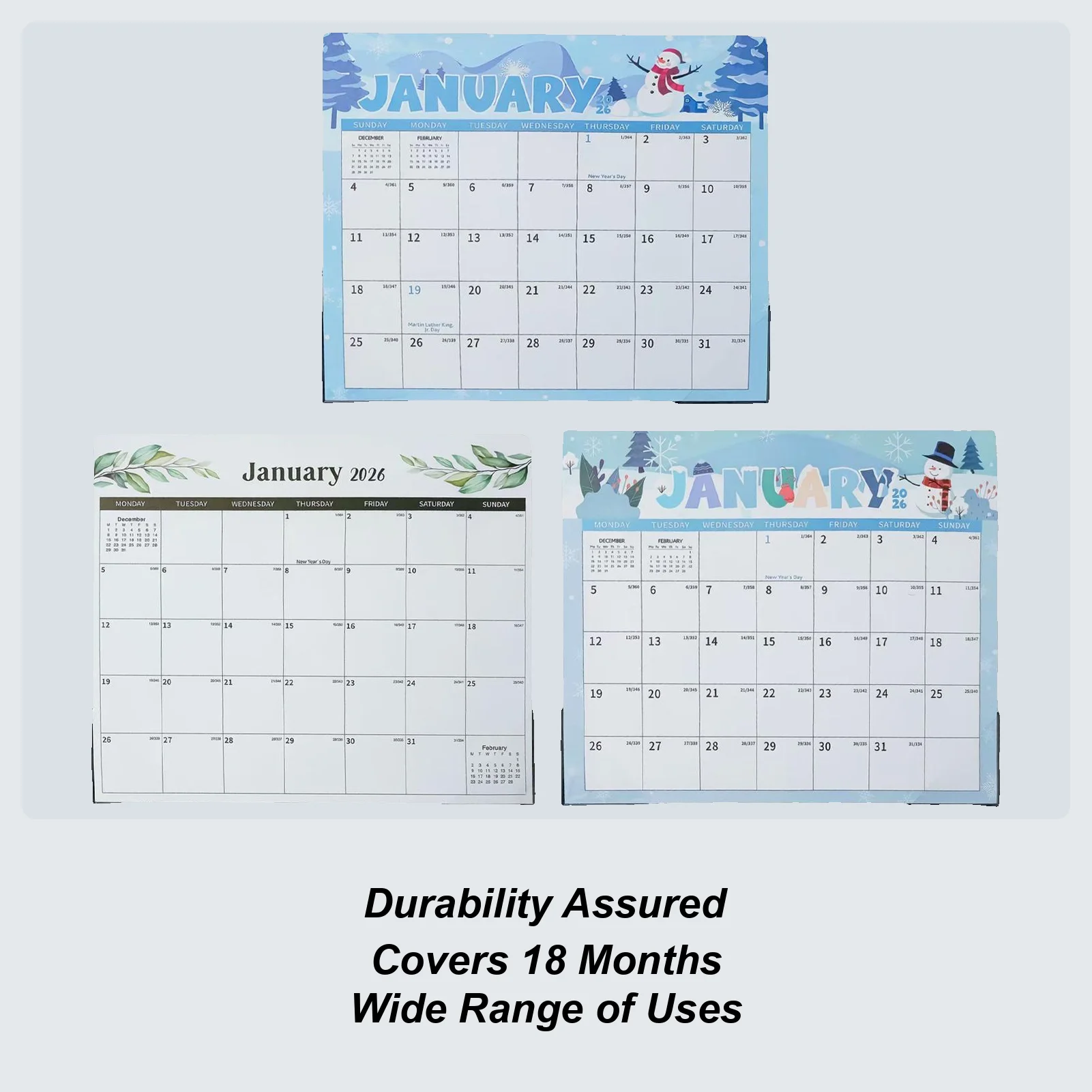 2026-2027 Magnetic Fridge Calendar January 2026 to June 2027 18 Monthly Fridge Calendar Magnet for Easy Organizing Home Office