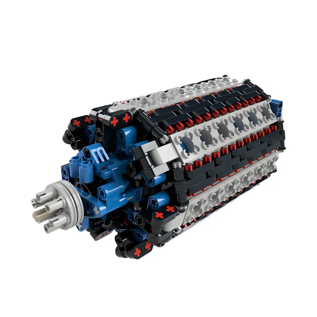 

Custom MOC-164609 42 Cylinder Radial Engine – R-2160 Tornado (691 Parts)