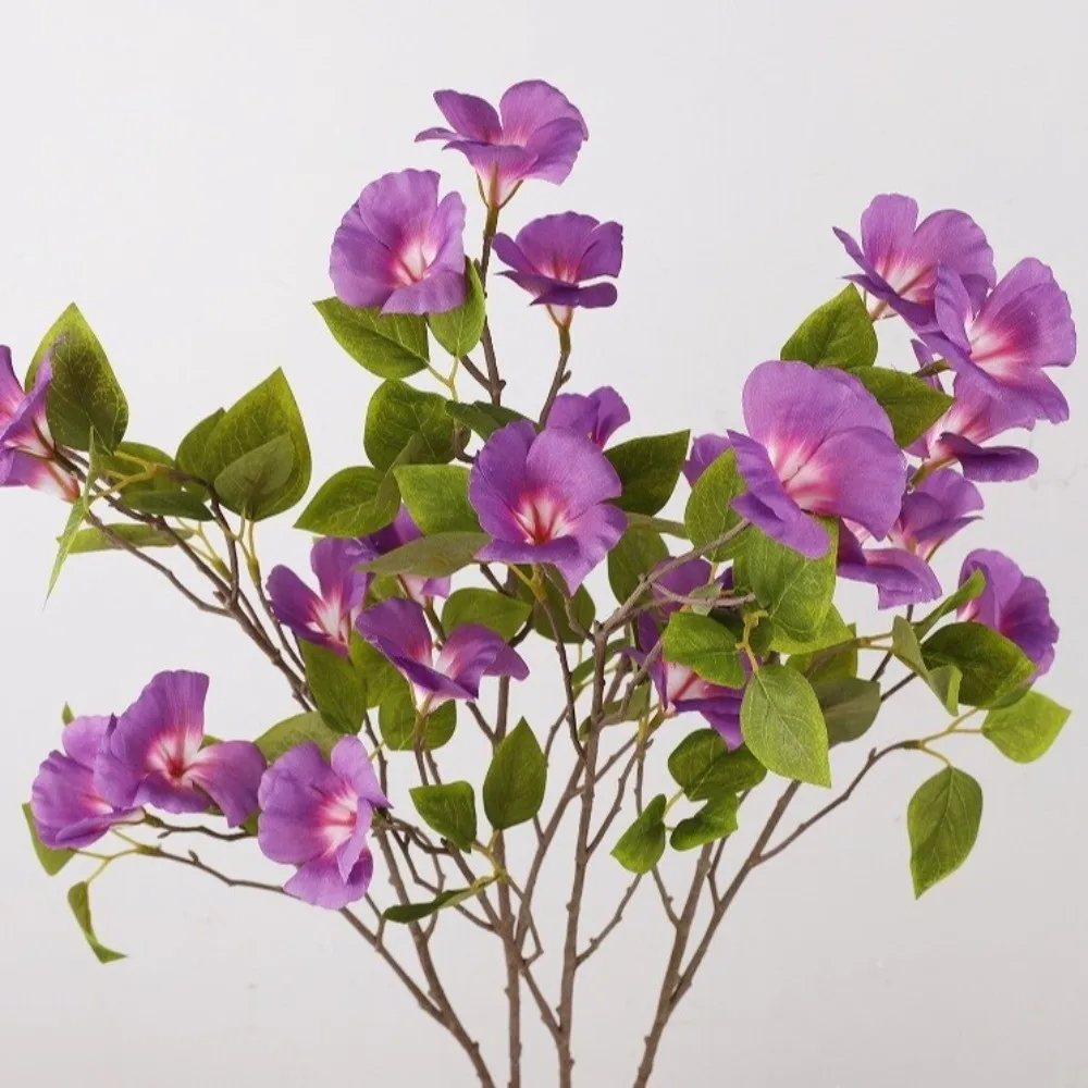 

Long Branch Artificial Viola Tricolor Flower Simulation Real Touch Silk Heartsease Flowers Handmade Plastic Artificial Greenery