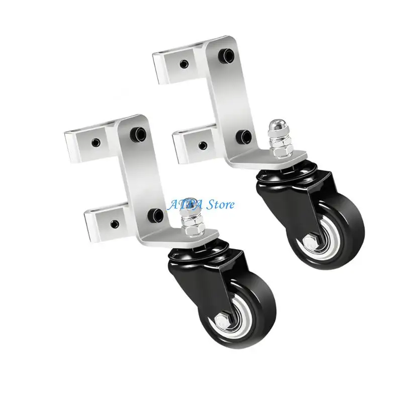 

U13C Pack of 2 Strong Upgraded Steel Front Casters for Rolling Set Smooth Rolling