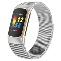 Milanese loop For fitbit charge 6 5 band replacement charge6 wristband stainless steel magnetic bracelet fitbit charge 5 Strap