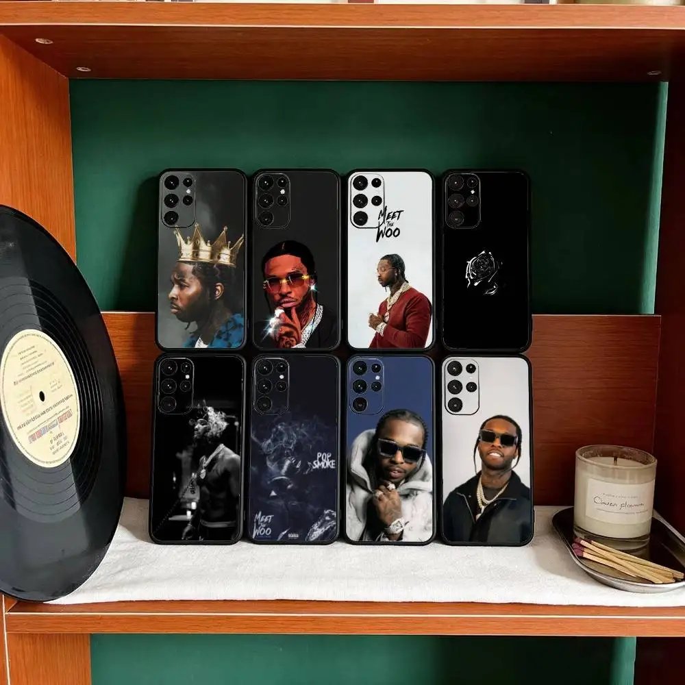 

Rapper P-Pop S-Smoke phone Case For Samsung S25,24,21,22,23,30,Ultra,20,Plus,Fe,Lite,Note Soft Black Cover