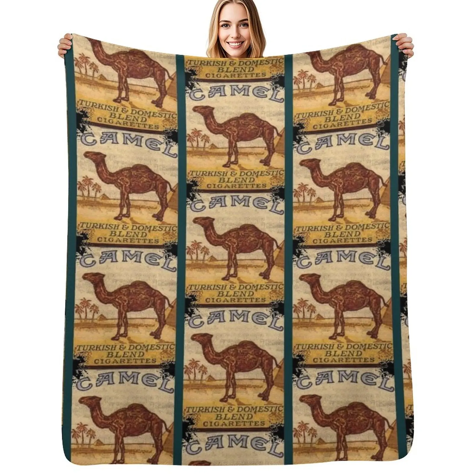 Camel Cigarettes Throw Blanket Comforter for babies For Decorative Sofa Blankets For Bed sofa bed halloween Blankets
