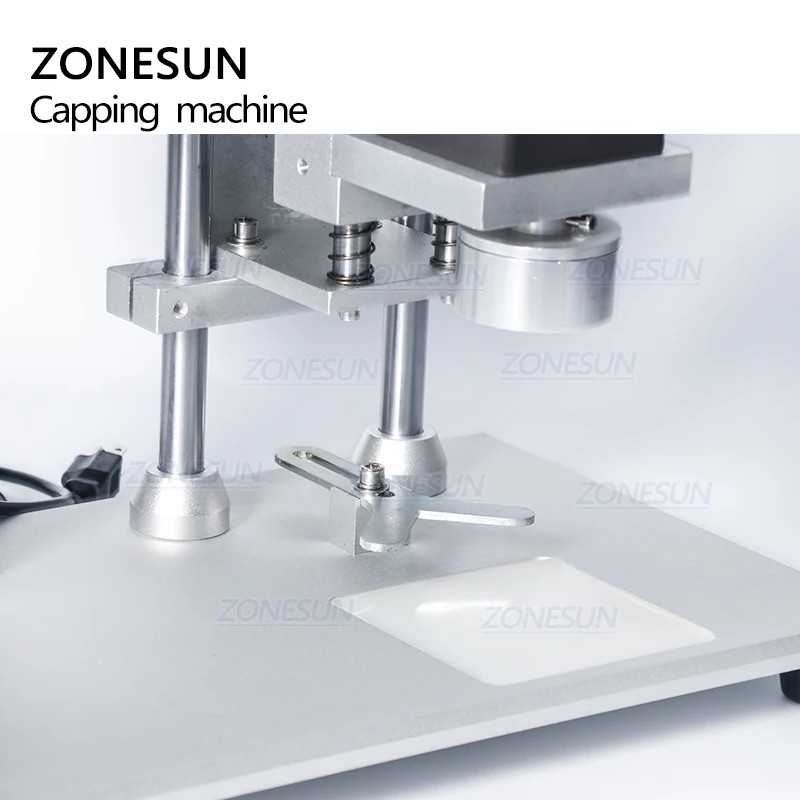 ZONESUN ZS-XG450 Pump Manual Semi Automatic Bottle Glass Bottle Ropp Capping Sealing Making Plastic Bottle Machines