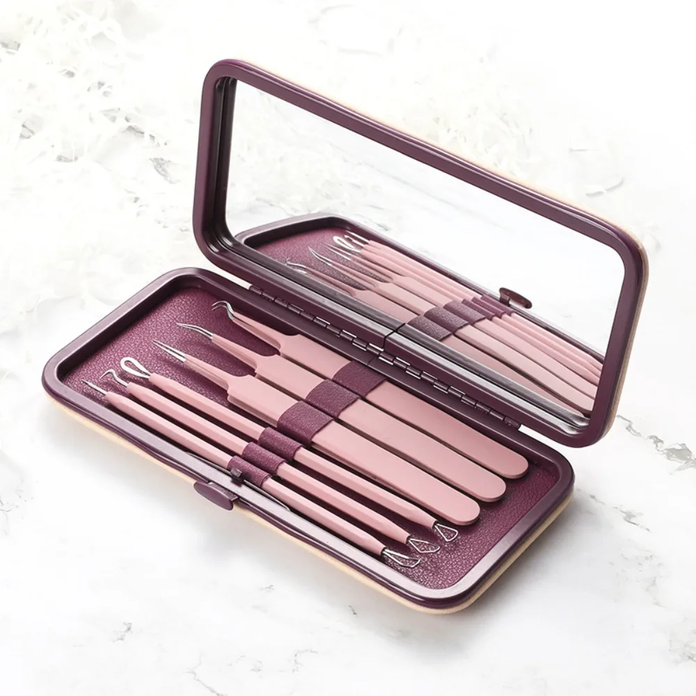 Pince à épiler Ultra-fine pour points noirs, pince à épiler Portable pour économiser de l'effort, facile à utiliser, outil d'élimination de l'aiguille d'acné solide