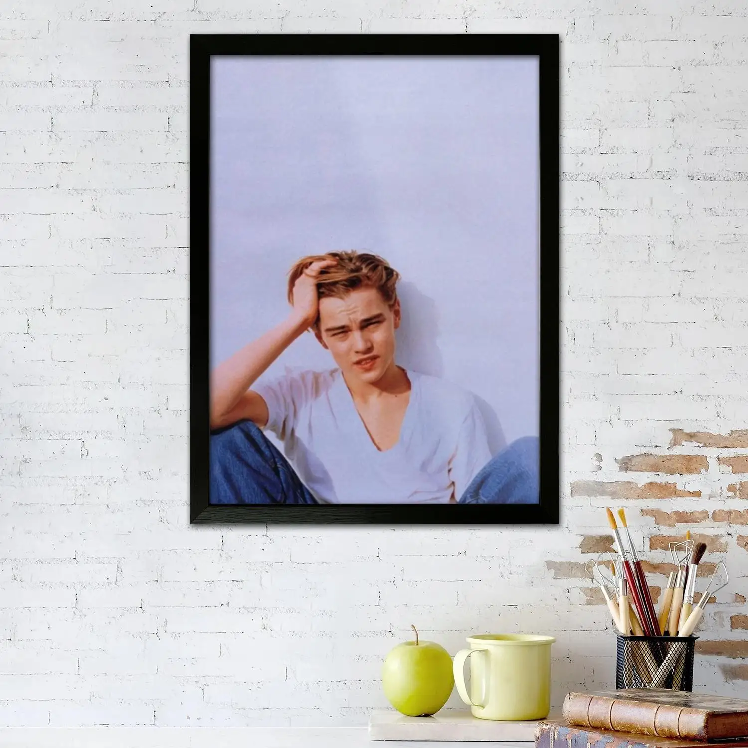 leo dicaprio Canvas Art Poster, Wall Art Picture Print, Modern Family Bedroom Decor Posters,Decorative painting