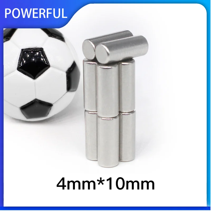 20~500PCS 4x10mm Round Rare Earth Magnets  Strong  N35 4mm x 10mm Mini Small Fridge Neodymium Magnet Disc 4*10mm