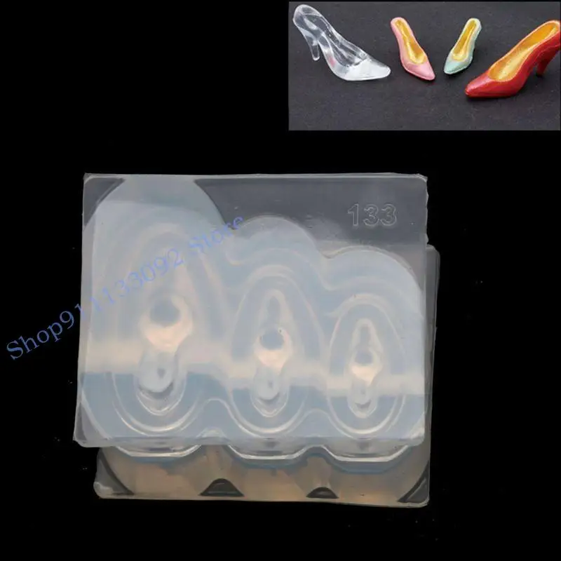 

H9ED Miniature Mold Mini Tableware Bread Silicone Mold for Kitchen for Play Resi