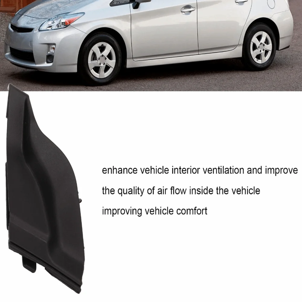 Black Front Cowl Side Vent Cover 55083-47020/55084-47020 ABS Vent Panel Wearproof Side Vent for PRIUS 2010 to 2015 For Car Front
