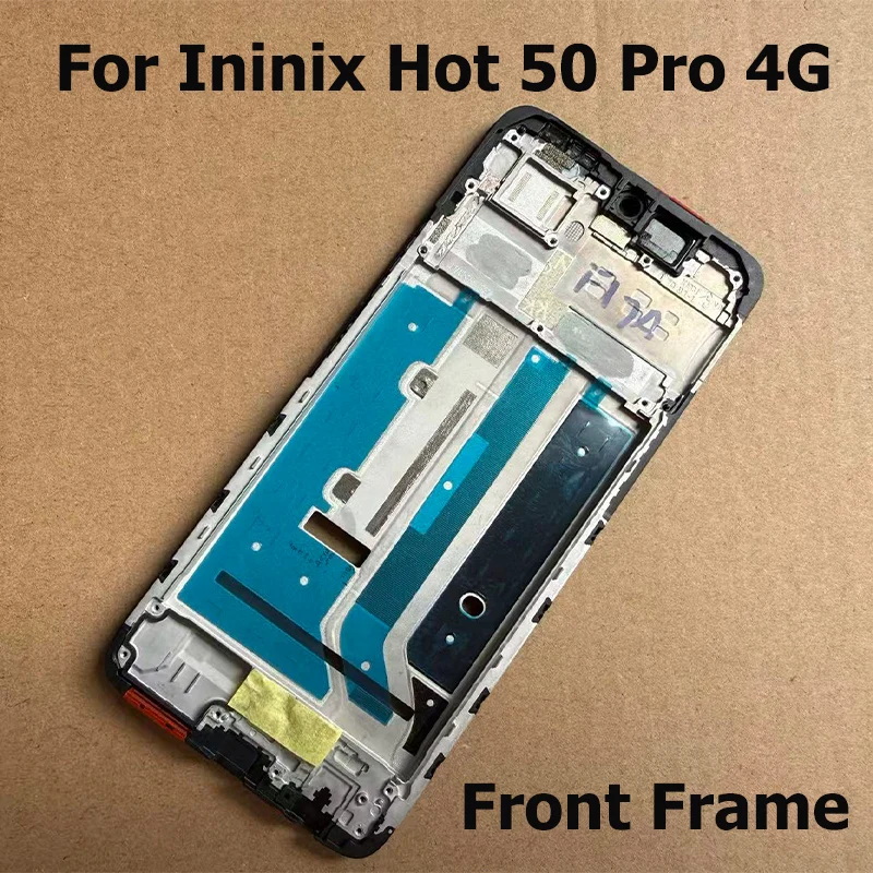 ل انفينيكس الساخن 50 برو 4G الإطار الأوسط الجبهة LCD الإطار الحافة لوحة الإسكان استبدال X6881