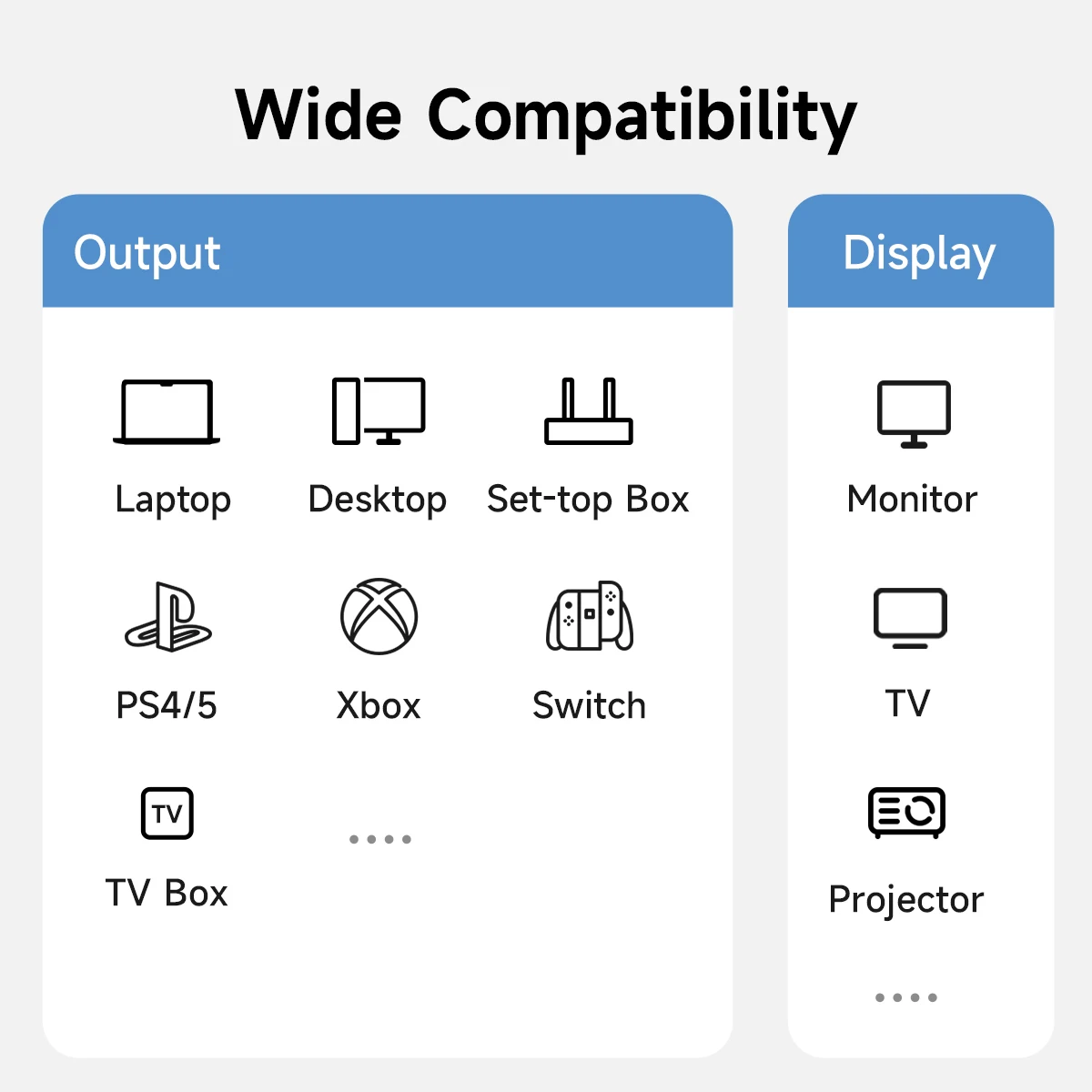 Adapter HDMI na HDMI Hagibis, kątowy 90 stopni, męski na żeński, złącze HDMI 2.1, przedłużacz kabla, konwerter, w kształcie litery L — zdjęcie produktu 6