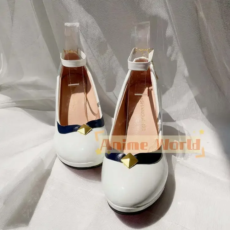 Genshin Impact Ganyu 코스프레 신발 할로윈 카니발 부츠 맞춤 제작