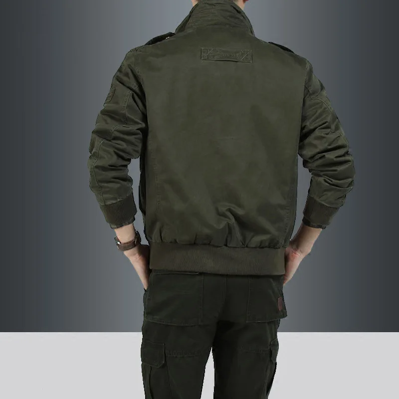 سترة قطنية للرجال بياقة ، ملابس عمل شبابية ، قمم ، المد والجزر ، الربيع والخريف ، جديدة ،