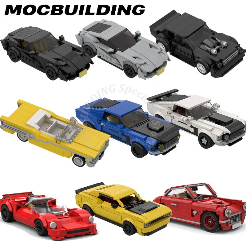 

Car Vehicle Model Speed Champion MOC Building Blocks Display Construction Toys Birthday Gifts Present