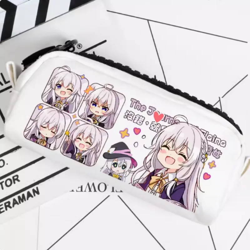 

Anime The Journey Of Elaina Pencil Case Oxford Canvas Storage Bag Pencil Box Pencilcase School Pen Bag 2639