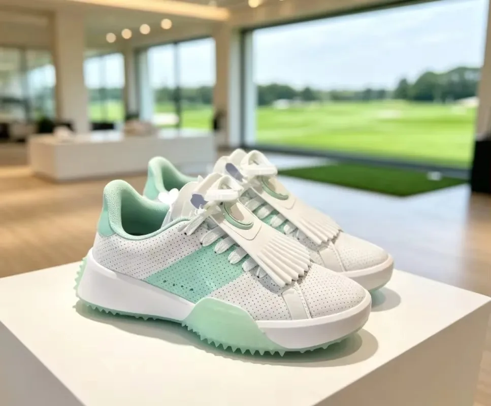 Latest Womens Golf Sneakers Spikeless Mesh Breathable Lightweight Cushion Comfort Outdoor