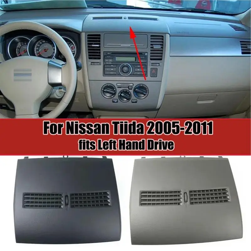 For Nissan Tiida 2006 2007 2008 2009 2010 Car Dashboard Air Vent Frame Panel, Car Interior AC Air Outlet Panel Cover Repair Part