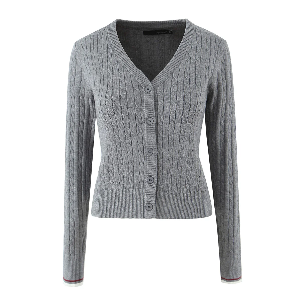 

Taop&Za women's clothing autumn new products simple and versatile American retro hot girl style long-sleeved knitted cardigan