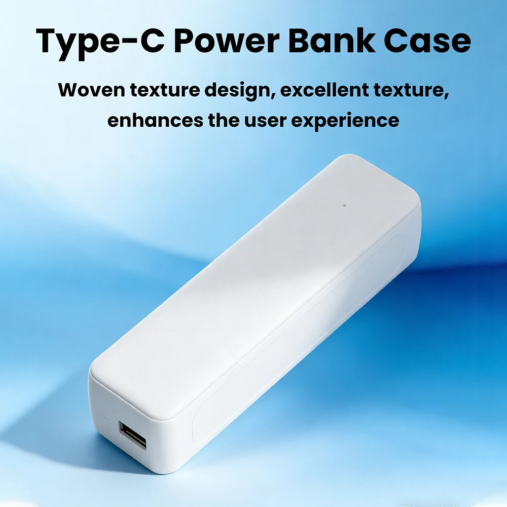 1 X 21700 Solderless Battery Case, Portable Type-C Power Bank DIY Shell, 5V 1A Mini Power Bank