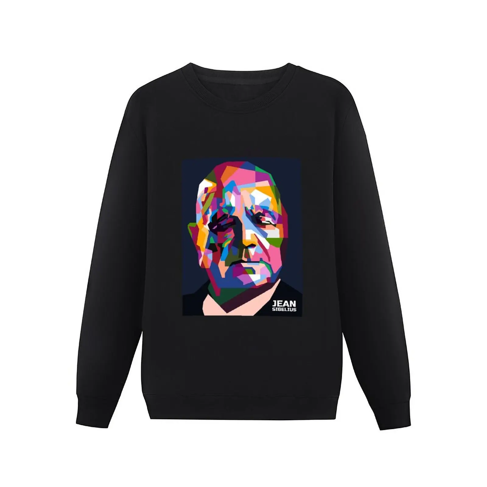 Abstract Popart Jean Sibelius in WPAP Pullover Hoodie tracksuit korean clothes winter clothes oversize sweatshirt