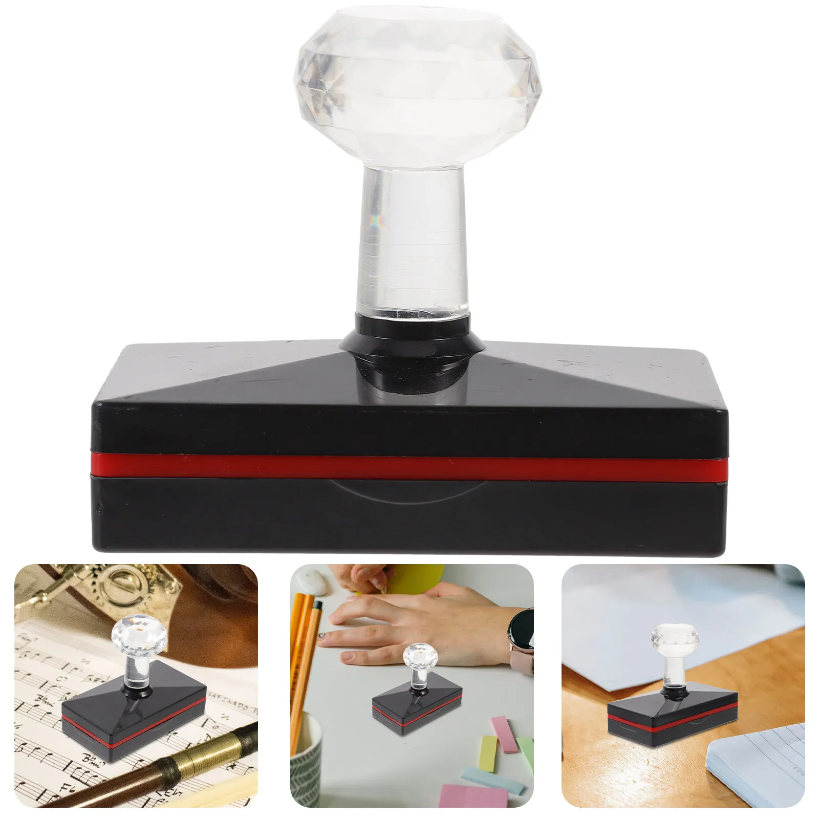 Music Staff Stamp for Teachers and Students Sharp Dry Instant Imprint Sheet Music Notation Tool Plastic Staff Stamper Gift