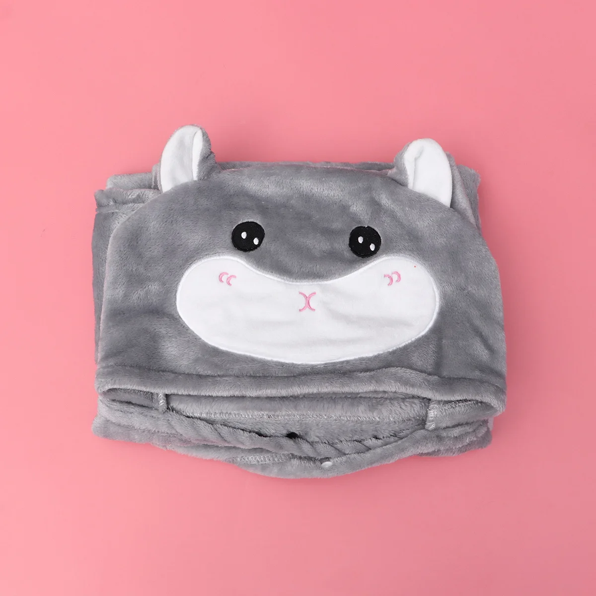 

1Pcs Cartoon Hamster Cloak Blanket for Kids Adults Cute Animal Style Hooded Cape Comfortable Gift Machine Washable