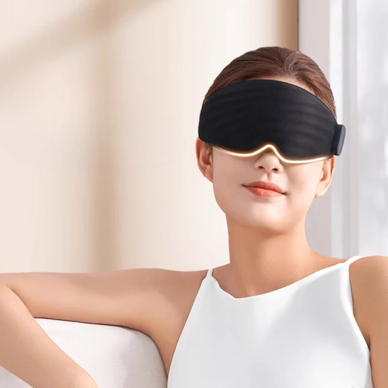 Heated Eye Mask for Dry Eyes Relief & Migraine, Improved Sleep, - Steam Eye Masks for Travel, Rechargeable Wireless Sleep Mask