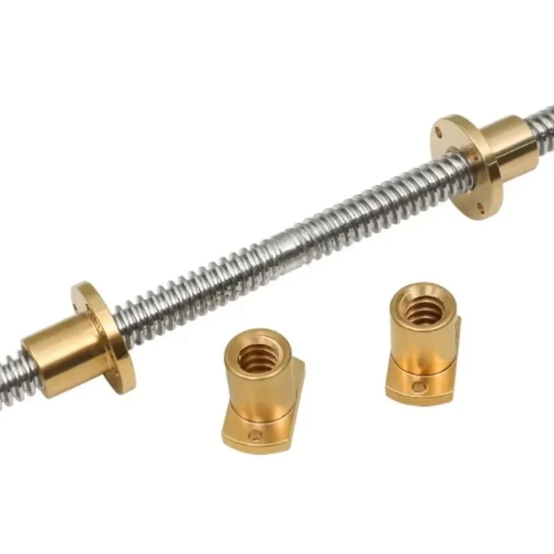 

Oem Right and Left Hand Thread Ball Screw Rod T5 T6 T8 T10 T12 T16 T25 T22 T30 T40 Stainless Steel Trapezoidal Screw Lead Screw