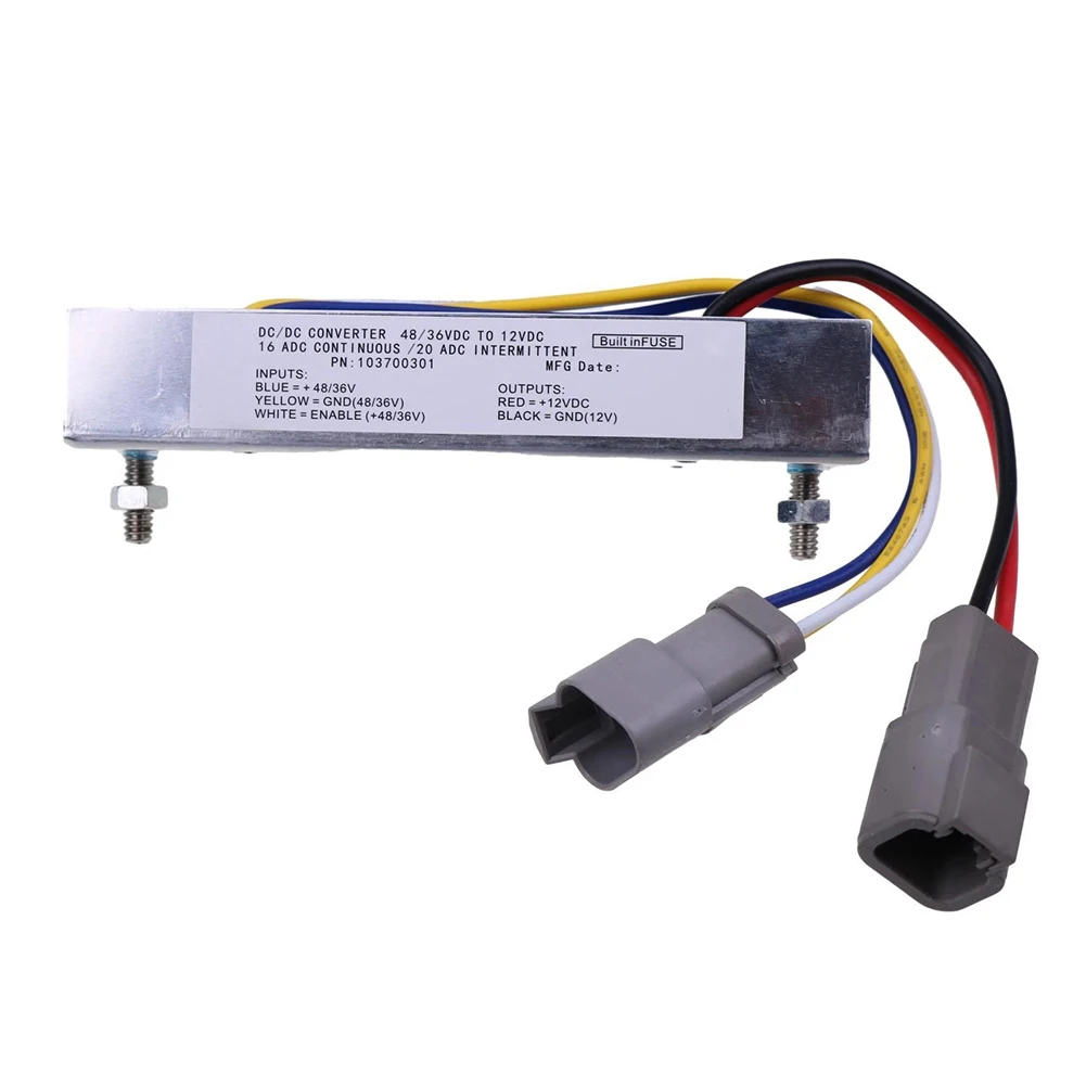 DC Converter 103700301 103700302 For For ClubCar For Golf Cart For Precedent For Tempo For DS Voltage Regulator Power Supply Rep