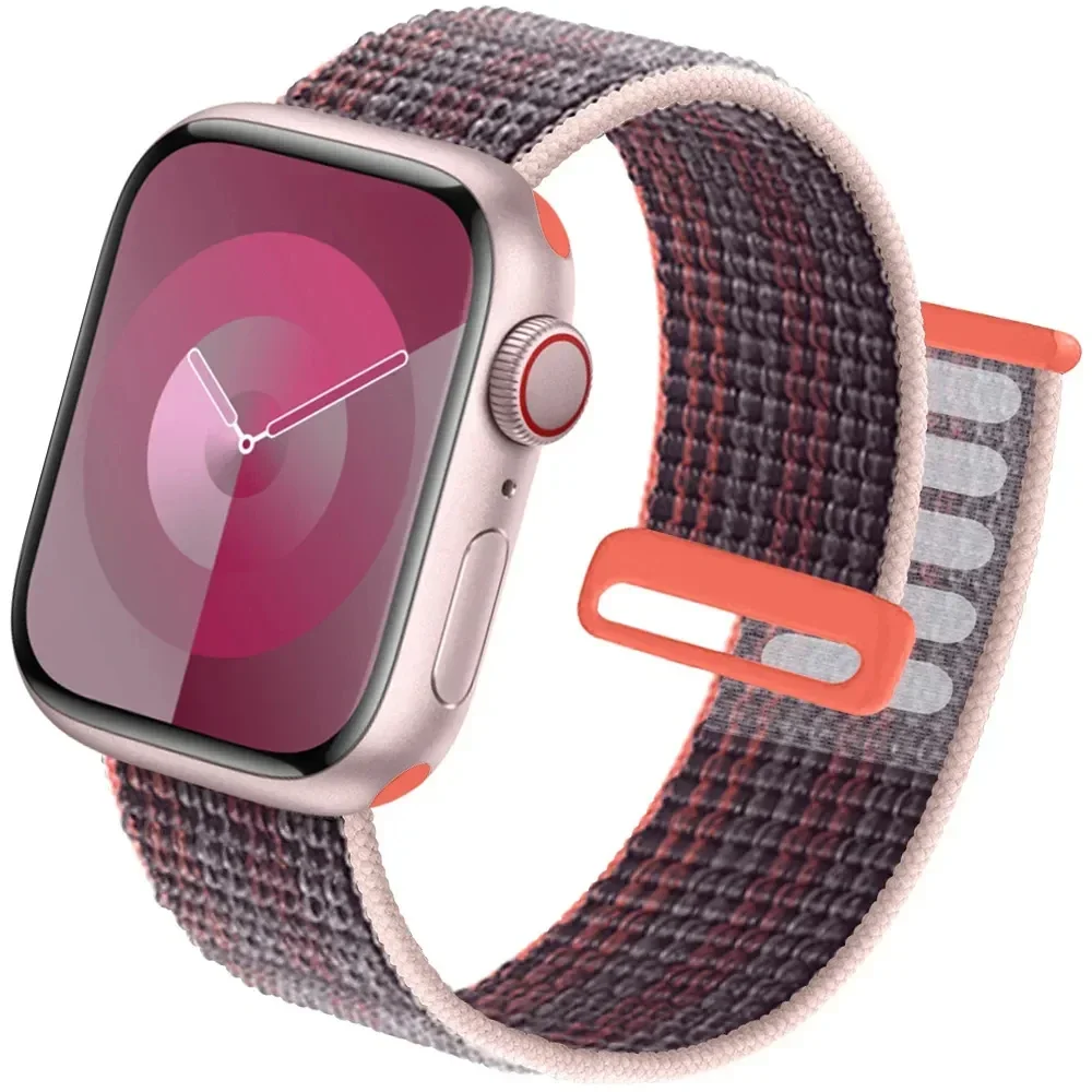 Nylon-Schlaufenarmband für Apple Watch-Armbänder 49 mm Ultra2 44 mm 40 mm 45 mm 41 mm 46–42 mm Armband für iWatch-Armband Serie 9 8 SE 7 6 5 4 10
