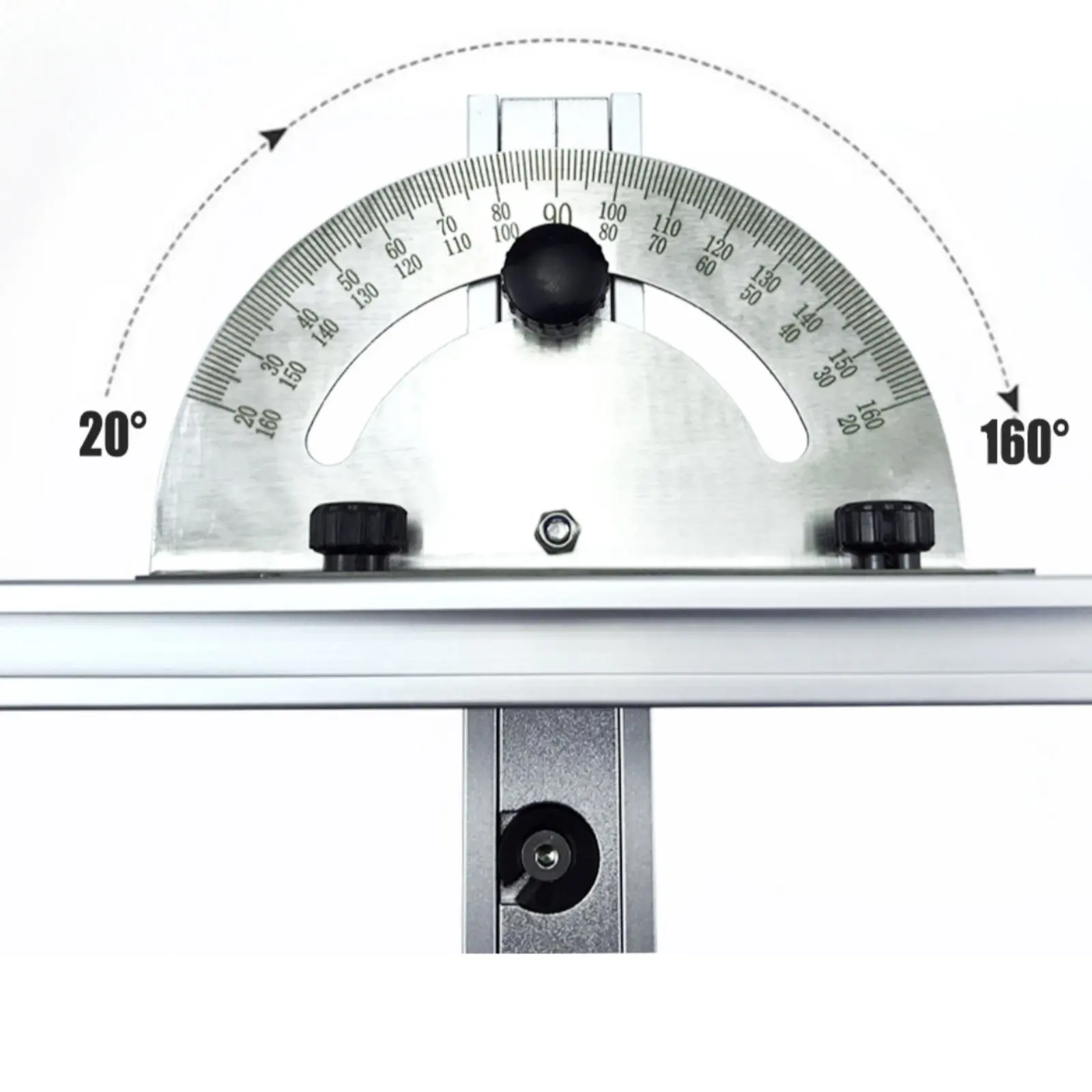 Table Saw Miter Gauge Flip Stop Precision Miter Gauge Table Saw Angle Ruler Aluminum Alloy Woodworking Tool Long-Lasting