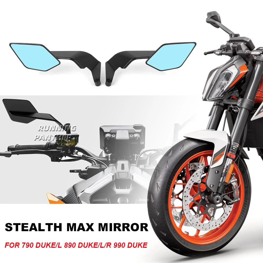 

Motorcycle For DUKE 790 890 990 Mirrors Stealth Max Mirrors Sports Winglets Mirror Adjustable Kit 790Duke L 890Duke R 990Duke