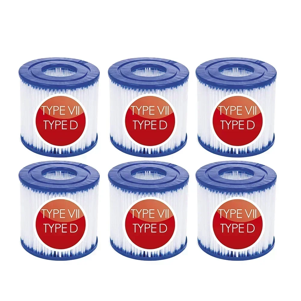 

Pool Filter Cartridge for Type D Type VII, Replacement Cartridge Compatible with pour Best-Way Intex Type D Spring Thermal Pool