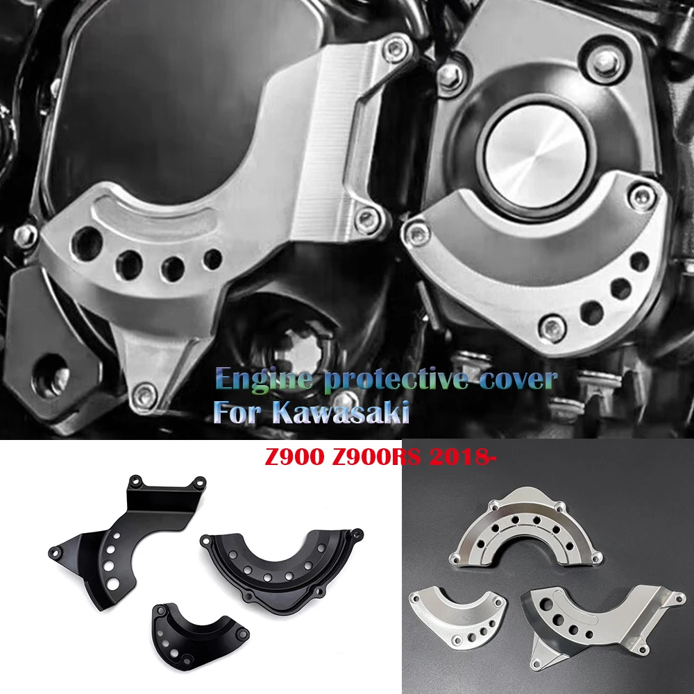 

Защитная крышка двигателя для Kawasaki Z900RS 2018-2025, обтекатель, слайдер, защита статора для Z900 RS, аксессуары для кафе