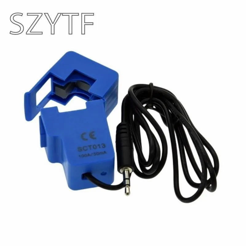Transformador de corriente de SCT-013-000 30A 50A 100A, Sensor de corriente de CA no invasión, de cierre abierto SCT013, transformador de corriente