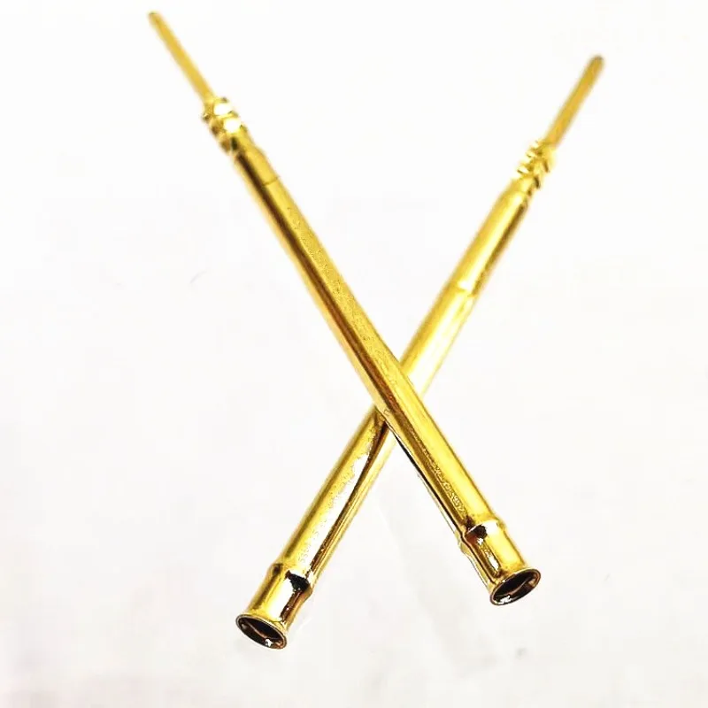 100PCS/bag R100-1W Test Needle Sleeve Outer Diameter 1.67mm Length 38.3mm Brass Spring Test Probe Industrial Instrument Tool