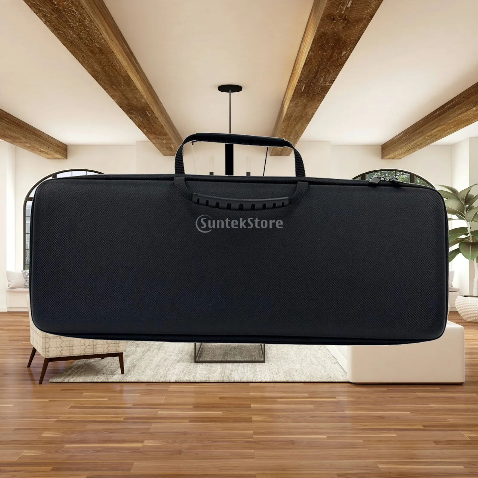 Premium Keyboard Transport Case with Heat Pressed Structure and 2kg Capacity for Outdoor and Office Use
