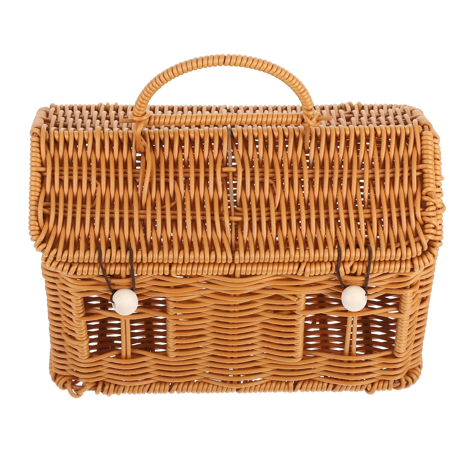 

1pc Wedding Gift Box Shaped Wicker Basket Party Favor Storage Candy Box For Birthday Wedding Decoration Wicker Storage