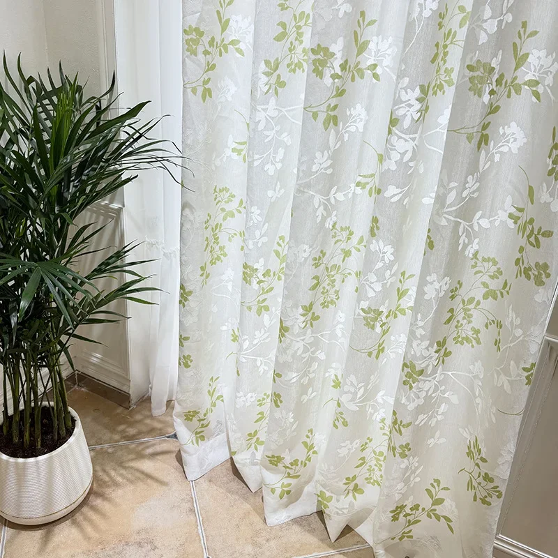 Custom Size French Style Allows Light To Pass Through While Ensuring Privacy Decor Curtains for Living Dining Room Bedroom