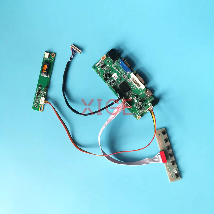 

LCD Matrix Controller Drive Board Fit HT12X14 HT12X21 HT12X13 HT121X01 1-CCFL VGA+DVI+HDMI 1024x768 1024*768 LVDS 20-Pin Kit DIY