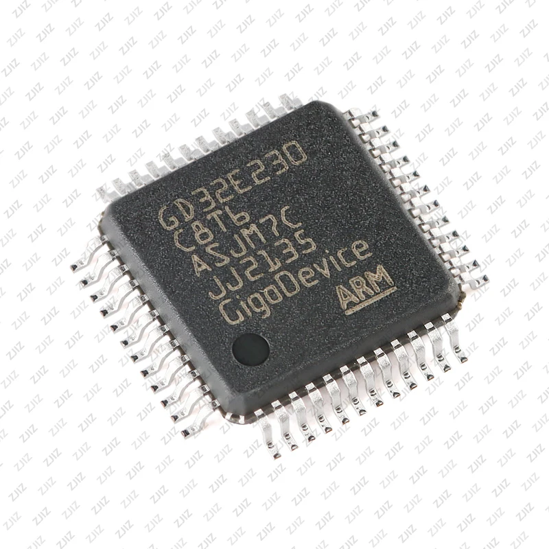 GD32E230C8T6 LQFP-48 ARM Cortex-M23 32 بت متحكم-MCU رقاقة، IC الأصلي