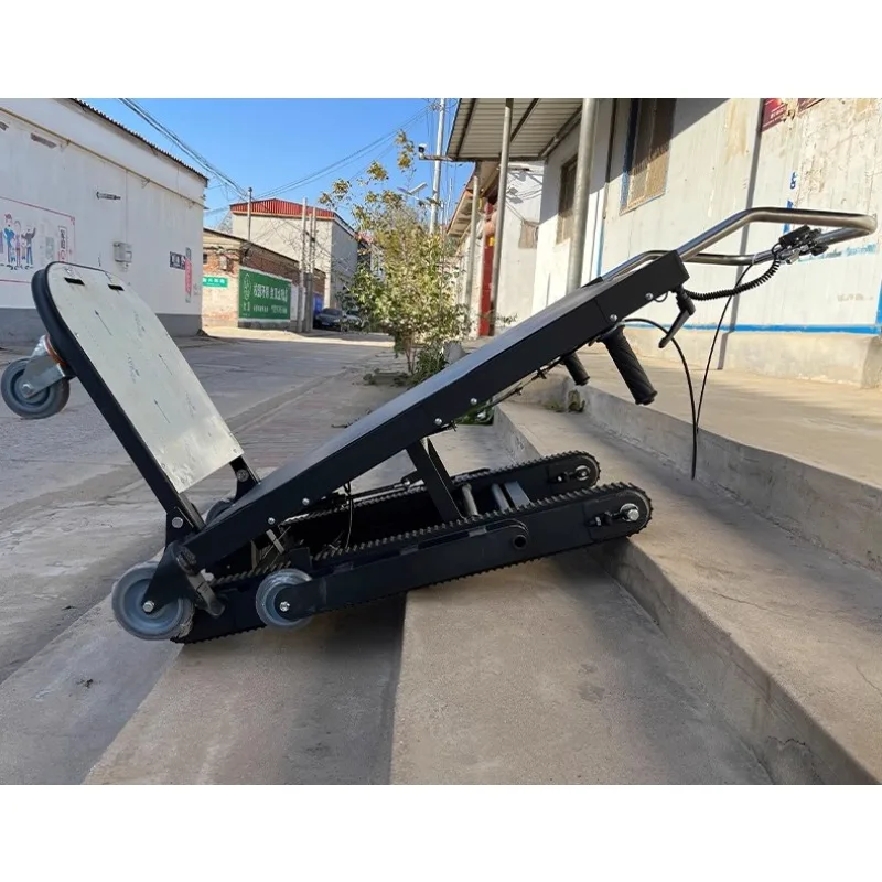 

Electric climbing machine crawler up and down stairs moving goods automatic folding truck