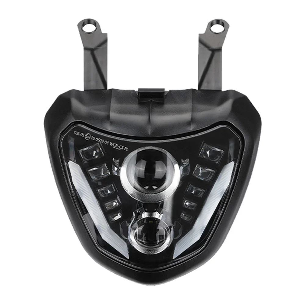 E-mark Koplamp MT07 LED Licht Projector Koplamp DRL Montage Waterdichte Verlichting Voor Yamaha MT07 MT-07 FZ07 2014 2015 2016 2017 - afbeelding 2