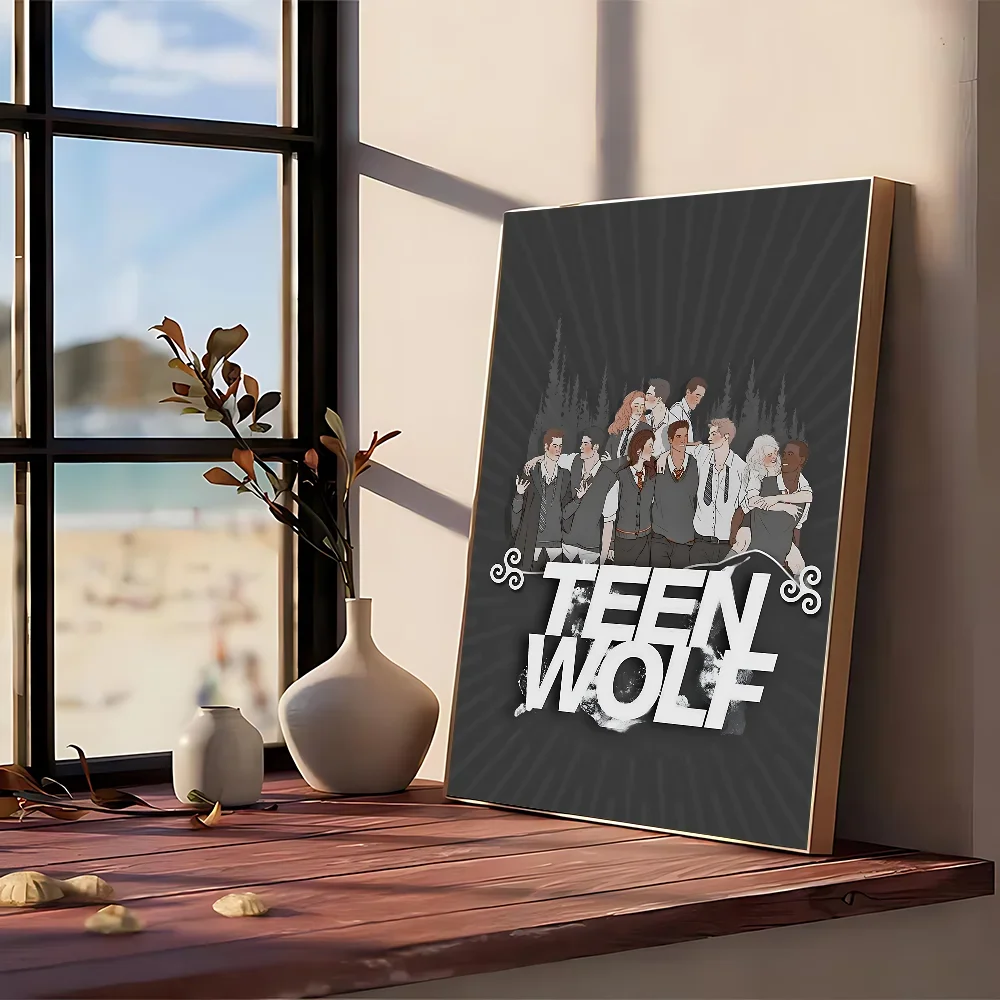 في سن المراهقة وولف ستايلز Stilinski المشارك لا مؤطرة المشارك كرافت نادي بار ورقة خمر ملصق جدار الفن اللوحة غرفة نوم دراسة ملصقات