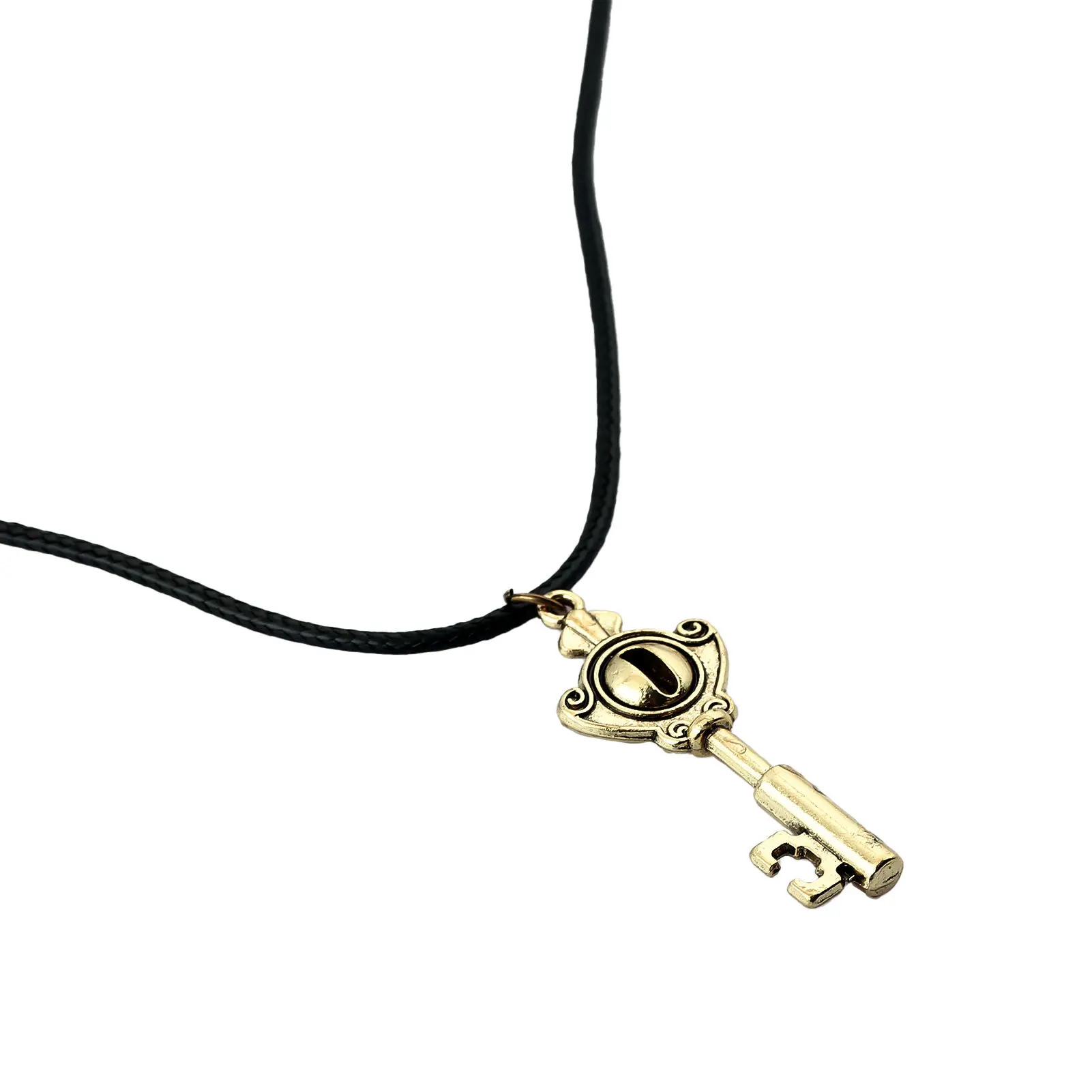 جديد أنيمي البومة البيت قلادة أميتي بوابة مفتاح الرجعية الذهب اللون العين قلادة قلادة للنساء الرجال مجوهرات اكسسوارات #3