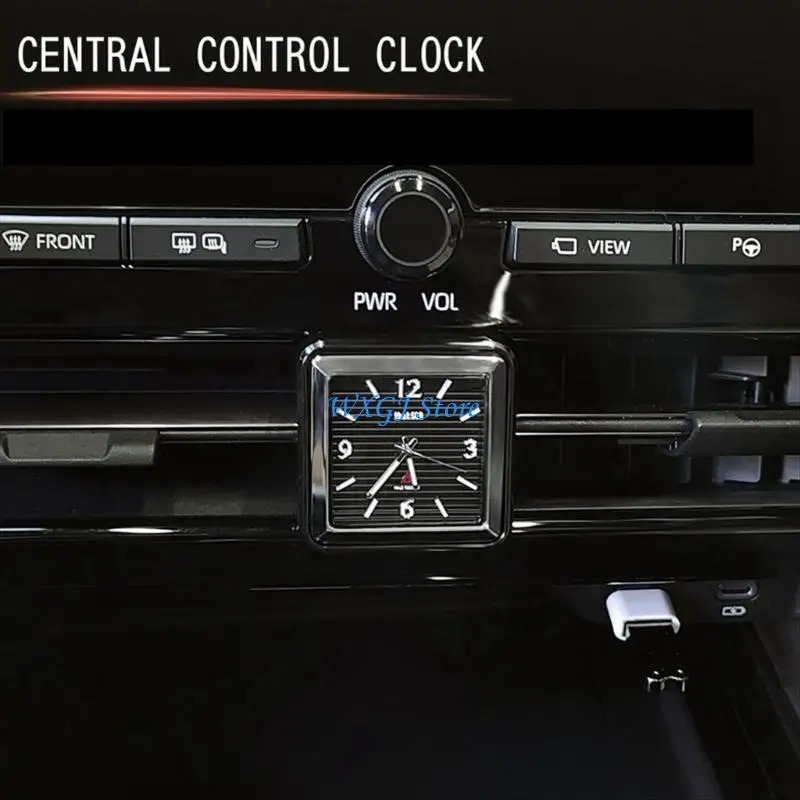 

37JE Car Central Control Mounted Clock Easy Installation Auto Accessory Replacement