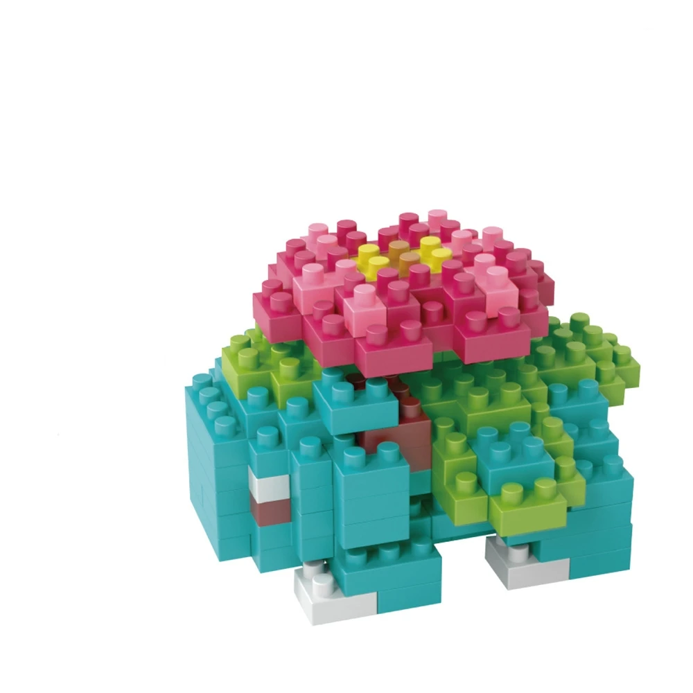 NO BOX Pokemon Kleines Gebäude Pokemon Nanoblock Cartoon Pikachu Bildung Spiel Grafik Pokemon Spielzeug für Kinder Geburtstag
